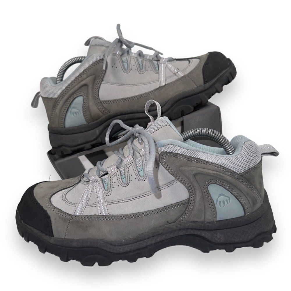 Wolverine Steel Toe Hiking Work Boots Grey / Blue W02218 Women's 9.5W‎